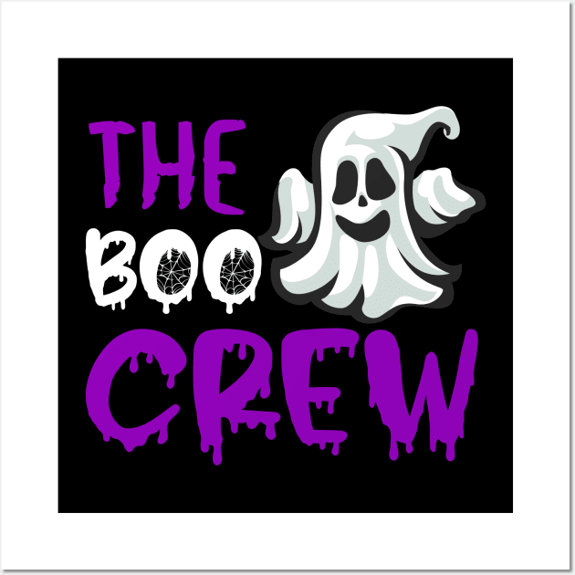 The Boo Crew Halloween Scary Gift Idea Wall Art by RickandMorty